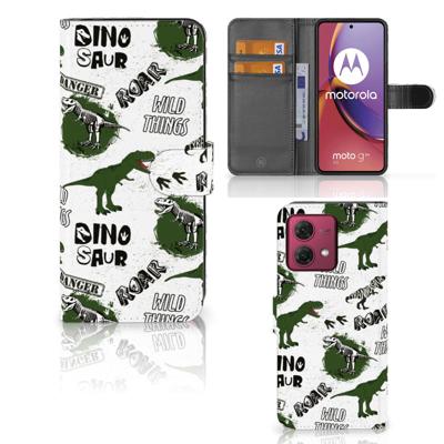 Telefoonhoesje | Met pasjeshouder | voor Motorola Moto G84 Dinosaurus