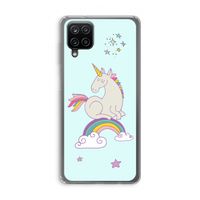 Regenboog eenhoorn: Samsung Galaxy A12 Transparant Hoesje