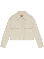 Gucci surchemise en tweed à poches poitrines - Tons neutres - thumbnail