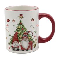 Kerst mok - gnomes - 300 ml - keramiek - koffiemok - cadeau - kerstbeker