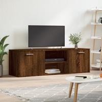 Tv-meubel 120x34x37 cm bewerkt hout bruineikenkleurig - thumbnail