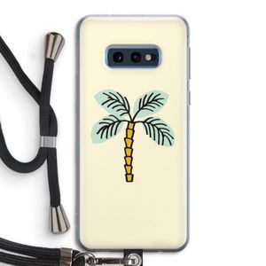 Palmboom: Samsung Galaxy S10e Transparant Hoesje met koord