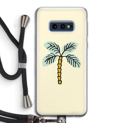 Palmboom: Samsung Galaxy S10e Transparant Hoesje met koord