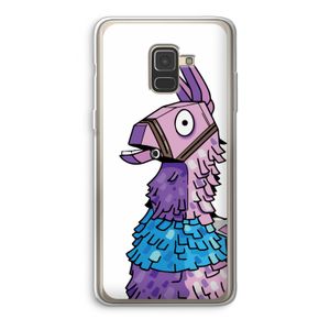 Lama: Samsung Galaxy A8 (2018) Transparant Hoesje