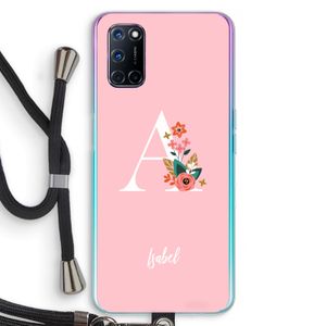 Pink Bouquet: Oppo A52 Transparant Hoesje met koord