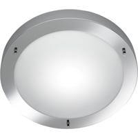 LED Plafondlamp Badkamer - Ronde Spatwaterdichte Opbouwlamp IP44 - E27 Fitting - Chroom Aluminium Ø31cm