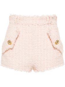 Balmain short en tweed à boutons en chaîne - Tons neutres