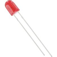 TRU COMPONENTS 1577399 Bedrade LED Rood Ovaal 5 mm 1500 mcd 110 °, 50 ° 20 mA