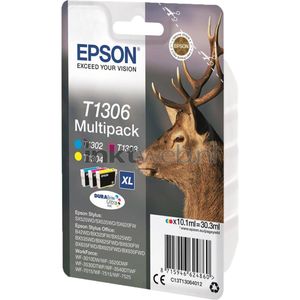 Epson Stag Multipack 3-kleur T1306 DURABrite Ultra Ink