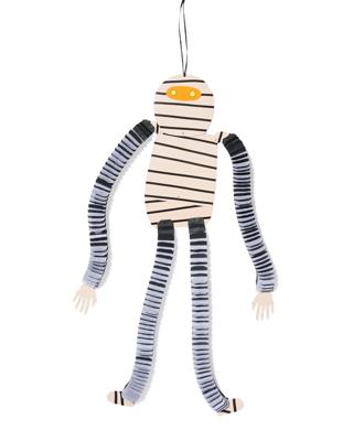 HEMA Hangend Skelet 150x17cm Papier Halloween (wit/zwart)