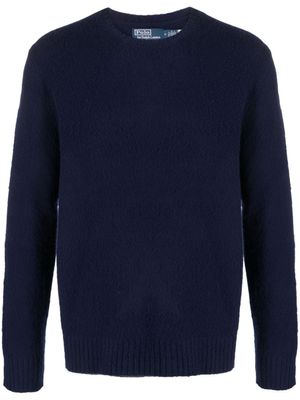 Polo Ralph Lauren pull à effet brossé - Bleu