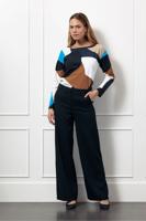 Femmy colorblock top - multi color - 13071