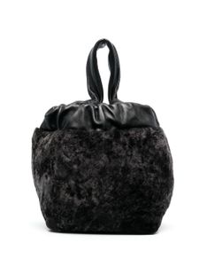 Jil Sander sac à main en cuir - Noir