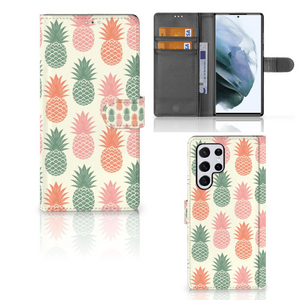 Samsung Galaxy S22 Ultra Book Cover Ananas