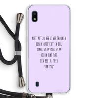 Zelfvertrouwen: Samsung Galaxy A10 Transparant Hoesje met koord