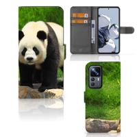 Xiaomi 12T | 12T Pro | Telefoonhoesje | Met pasjeshouder | Panda