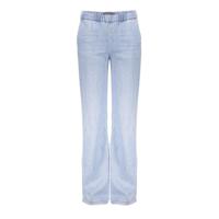 Geisha zomer jeans broek meisjes - wide elastic waist - bleached denim