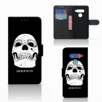 Telefoonhoesje met Naam LG V40 Thinq Skull Eyes - thumbnail