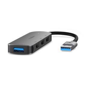 Nedis USB-Hub | USB-A Male | 4x USB A Female | 4-Poorts poort(en) | USB 2.0 / USB 3.2 Gen 1 | USB Gevoed - CCGB61210GY01