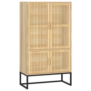 The Living Store Hoge kast 70x35x125 cm bewerkt hout - Kast