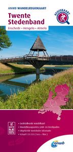 Wandelkaart Wandelregiokaart Twente Stedenband / Enschede, Hengelo, Almelo | ANWB Media