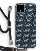 Makis: Pixel 4 Transparant Hoesje met koord