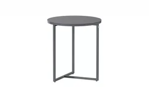 Valetta side table Alu 45 cm. Alu legs (H50)