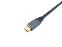 Equip 133415 video kabel adapter 1 m USB Type-C HDMI Type A (Standaard) Zwart, Grijs - thumbnail