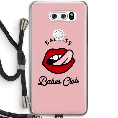 Badass Babes Club: LG V30 Transparant Hoesje met koord