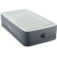 Intex 64902ND PremAire 1-Persoons Luchtbed 99x191x46 cm + Ingebouwde Pomp Grijs