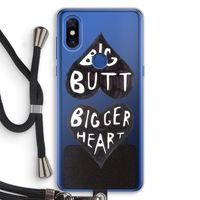 Big butt bigger heart: Xiaomi Mi Mix 3 Transparant Hoesje met koord