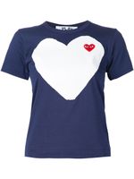 Comme Des Garçons Play t-shirt à applique de cœur - Bleu