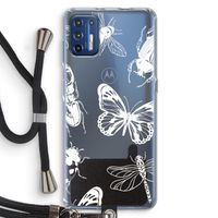 Tiny Bugs: Motorola Moto G9 Plus Transparant Hoesje met koord