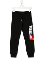 Diesel Kids pantalon de jogging à logo - Noir