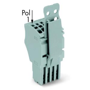 WAGO 2020-115/145-000 Connector, female Grijs 10 stuk(s)