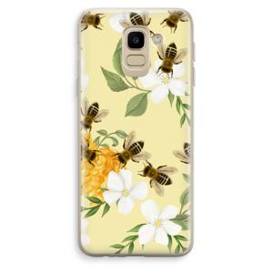 No flowers without bees: Samsung Galaxy J6 (2018) Transparant Hoesje