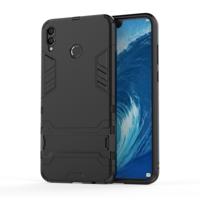 Schokbestendige PC + TPU Case voor Huawei Honor 8X Max met houder (zwart)