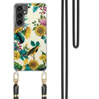 Samsung Galaxy S24 FE hoesje met zwart koord - Sunflowers