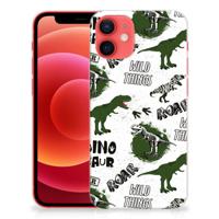 TPU Hoesje voor iPhone 12 Mini Dinosaurus