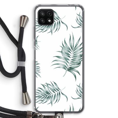 Simple leaves: Samsung Galaxy A22 5G Transparant Hoesje met koord