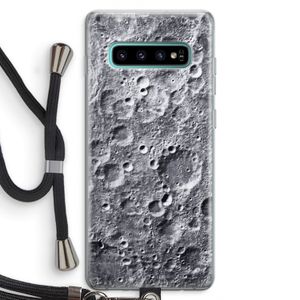 Maanlandschap: Samsung Galaxy S10 Plus Transparant Hoesje met koord