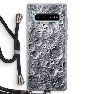 Maanlandschap: Samsung Galaxy S10 Plus Transparant Hoesje met koord