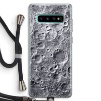 Maanlandschap: Samsung Galaxy S10 Plus Transparant Hoesje met koord