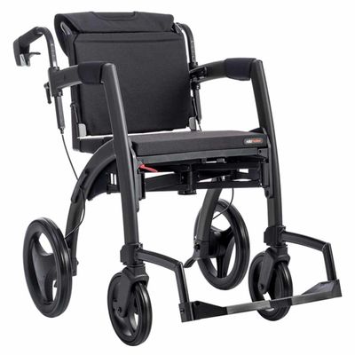 Rollz Motion 2.1 - Rolstoel en Rollator in één | Design rollator | Small | Matt black | 2011RM0022