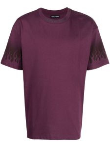 Vision Of Super t-shirt en coton à imprimé flamme - Violet