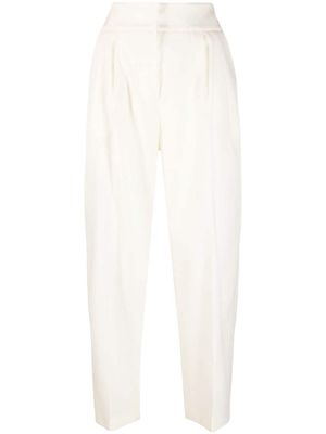 Fabiana Filippi pantalon fuselé à plis marqués - Blanc
