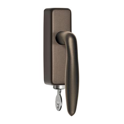 Formani LB18H-DKLOCK-O draaikiepgarnituur afsluitbaar brons rechts/links draaiend