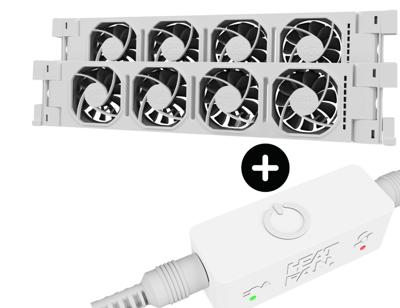 Heatfan 4 - radiatorventilator duo - wit + touch sensor