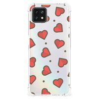 OPPO A53 5G | A73 5G Doorzichtige Silicone Hoesje Hearts - thumbnail