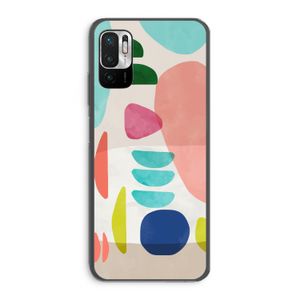 Bold Rounded Shapes: Xiaomi Redmi Note 10 5G Transparant Hoesje